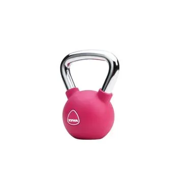 Unas kettlebells de 3 Kg para hacer fuerza y entrenar el pedaleo en frío